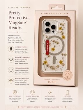 Plum Pretty Sugar Protective case for iPhone 15 Pro